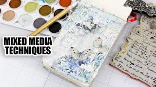 Overcome the Blank Page! Mixed Media Art Journaling Process