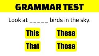 This, That, These, Those - English Grammar Test