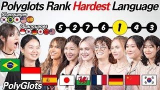 2 Polyglots Ranking 9 Languages!!! Which Language is hardest??