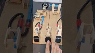 Car pedal Mechanism | #dcmotor #tech #diy #motor #youtubeshorts