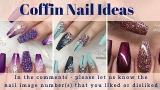 Coffin Nail Designs - 200+ Coffin Nail Art Ideas, Coffin Nail Polish, Coffin Nail Shape