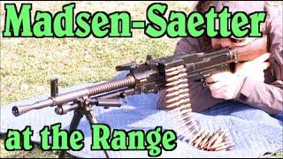 Danish Madsen-Saetter GPMG at the Range