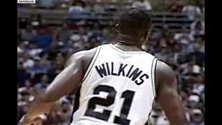 Dominique Wilkins Swats & Posterizes Alonzo Mourning!