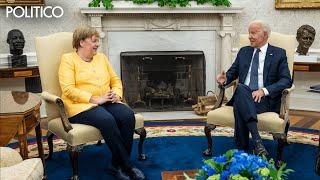 Washington farewells Angela Merkel
