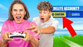 My Mom CONTROLS my Fortnite Game 