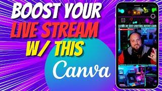 Add overlays to your Tik Tok live using Canva!