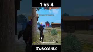 1vs4 Destroyed in Seconds  Ump God  #shorts #viral #freefire