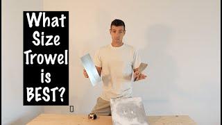 What size Hawk and Trowel should you buy?