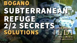 All Subterranean Refuge Secrets Locations Bogano Star Wars Jedi Fallen Order