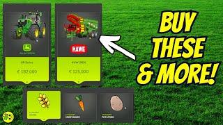 How to Buy Stuff in Farming Simulator 25: Vehicles, Seeds, & More!