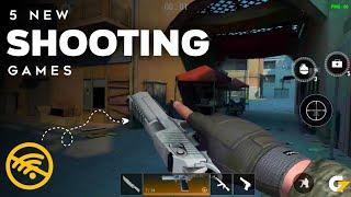 TOP 5 NEW OFFLINE SHOOTING GAMES FOR ANDROID | (OFFLINE MULTIPLAYER)