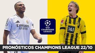 PRONÓSTICOS CHAMPIONS LEAGUE  PARA EL 22 DE OCTUBRE | PICKS GRATIS