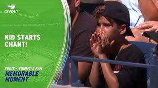 Tommy Paul's No. 1 Fan Starts Chant | 2023 US Open