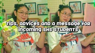 tips, advices and a message for incoming SHS students (2021) 🪴️ | Isabella Gusto