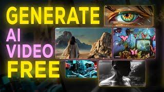 Top FREE High-Quality AI Video generating AI Tools || Text / Image to Video