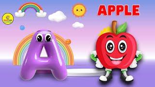 The ABC Phonic Song-Toddler Learning Video : "A is for Apple a a Apple, B is for Baby b b Baby" /Abc