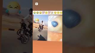 patlu Bhai ka bike stunt dekh ker aap lot pot ho gye ge#viral