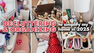 CLEAN UP, DECLUTTER & ORGANIZE MY HOUSE WITH ME | DECLUTTERING & ORGANIZING | DECLUTTER IT ALL 2025