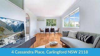 4 Cassandra Place, Carlingford NSW - House for Sale