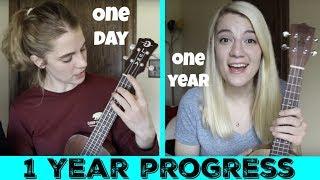 My ukulele progress after 1 year!