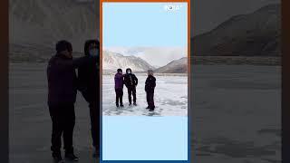 Ladakh to host India's first frozen-lake marathon, लद्दाख में पैंगोंग झील पर होगी मैराथन | #shorts