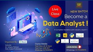Complete Data Analytics | Become a Data Analyst with @aiquest Python, SQL, PowerBi, Tableau, Excel
