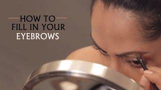 How To Fill In Your Eyebrows Using Eyeshadow | Makeup Basics