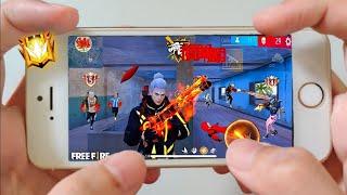 Iphone 6 Free Fire 27 kill full map Handcam gameplay +DPI+ MACRO 2gb ram test 