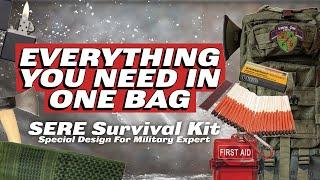 Military Grade Survival Kit - SERE Survival Kit - Ultimate Survival Gear for Bug Out Situations