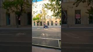 Baku Azerbaijan"Morning Ride in Baku with a Harley Davidson: First Steps in the City"#baku#moto