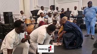 KING SUNNY ADE'S PERFORMANCE AT  THE WEDDING CEREMONY OF YETUNDE AND TOLULOPE AYOMIDE.