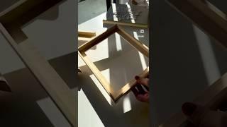 How to make a floating frame!#framedcanvas #shorts #tutorial #texturedart #art #handmade #trending