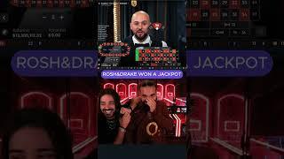 ROSHTEIN & DRAKE WON A JACKPOT #drake #roshtein #rostein #rosh #casino #roulette #maxwxin #shorts