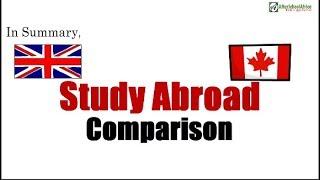 Studying in UK vs Canada – Which is better? Study Abroad Comparison