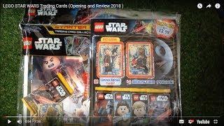 LEGO STAR WARS Series 1 Trading Cards (Opening and Review 2018 )