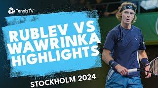 Andrey Rublev vs Stan Wawrinka Highlights | Stockholm 2024