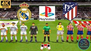 Winning Eleven 2002 - Real Madrid vs Atlético Madrid - Duckstation PS1 on PC  Full Game [4K60]