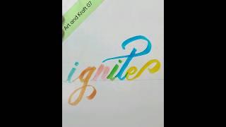 Ignite | Art and Kraft 07 | #shorts #calligraphy