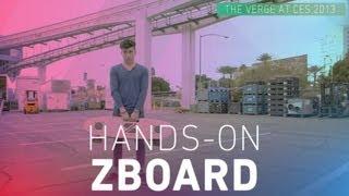 Sam Sheffer rides the ZBoard at CES 2013