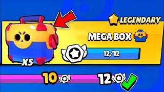 LEGENDARY MEGA BOX OPENING!!!!- brawl Stars rewards