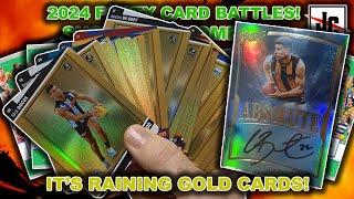 IT'S RAINING GOLD! FOOTY CARD BATTLES | 2024 AFL TEAMCOACH CARDS