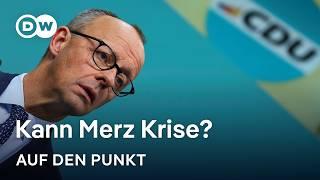 Wirtschaftsflaute und Trump im Nacken: Kann Merz Krise? | Auf den Punkt