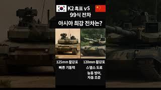 K2 흑표 vs 99식 전차  "아시아 최강 전차는 누구?"