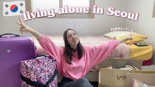 Finally moving to my own one-room apartment in Seoul | living alone in Korea + mini mental breakdown