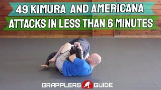 49 Kimura and Americana Attacks in Less Than 6 Min - Jason Scully BJJ Grappling