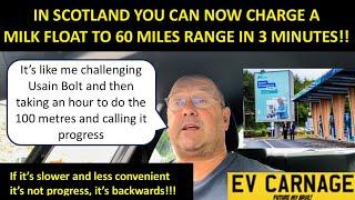 IN SCOTLAND YOU CAN NOW CHARGE AN EV TO 60 MILES IN JUST 3 MINUTES - AND THIS IS PROGRESS!?!?