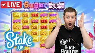 PLAYING MY FAVORITE SLOT GAME ON STAKE.US - SUGAR RUSH 1000!