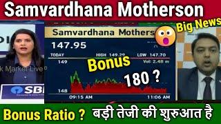 Samvardhana Motherson latest news,Bonus, Date & Ratio ?stock analysis/motherson share target 2025
