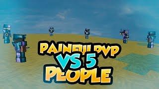 Minecraft: PAINFULPVP VS 5 PEOPLE!! *RedRover* (Minecraft PvP)