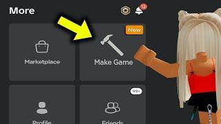 How To MAKE a ROBLOX GAME on MOBILE...